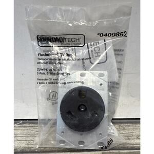 Utilitech ~ Flush mount RV Outlet 0409852, 2 Pole- 3 Wire, TT-30R, 30A-125 Volt